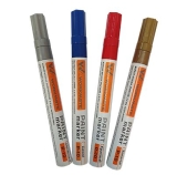 Маркер-краска на масляной основе, цвет серебро,