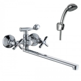 Смеситель Rossinka д/ванны RS42-80 плоский излив L-350*