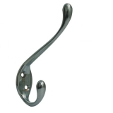 Крючок мебельный 2-х рожковый 609 С хром 