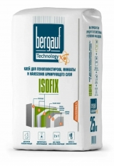 Клей Бергауф Isofix для пенополистирола и минваты ЗИМА (25кг) 