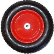 Колесо пневматическое 360/95/20 мм с подшипником (красно-черное)