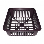 Корзина д/луковичных квадратная 245*205*69мм черная