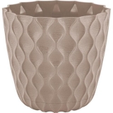 Горшок Wave 1,4л D145мм Французский платан с дренажной сеткой с поддоном (уп.10)