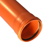 Труба наружная 110 х 3000 ПП (цвет: рыжий)