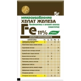 Удобрение БХЗ Хелат железа Fe 11% 5г