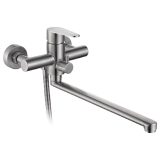 Смеситель Frap д/ванны F2248 нерж. Длина излива L-35F**