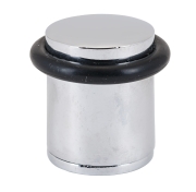 Ограничитель дверной малый с резиновой вставкой M71B, хром												