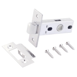 Защелка дверная торц. планка 25мм. 100-CP (хром) L45-8 CP