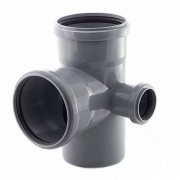 Крестовина ПП 110х110х50 (87°) 2-х пл.ЛЕВАЯ ( цвет: серый)