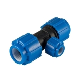 Тройник 25х20мм, переходной компрессионный, для ПЭ труб,