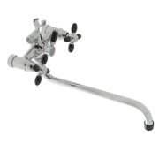 Смеситель Accoona д/ванны A7182F черный с маховиками**