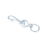 Карабин с вертлюгом 50 мм белый цинк (уп. 1 шт)