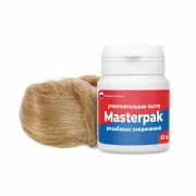 Комплект паста уплотнительная (вода, пар, 25 г) Masterpak + лён