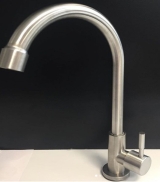 Смеситель Lemen LA9012 моно, крепеж-гайка, никель, цинк