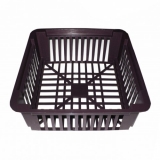 Корзина д/луковичных квадратная 245*205*69мм черная
