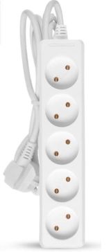 Удлинитель 5 роз. 3 м. б/з, ПВС 2х0,75, 10А/1300Вт