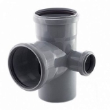 Крестовина ПП 110х110х50 (87°) 2-х пл.ЛЕВАЯ ( цвет: серый)