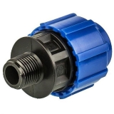 Муфта 25ммх1" наружная резьба, компрессионная, для ПЭ труб,