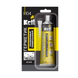 Герметик KOLT силиконовый универсальный белый 85 мл (1уп - 12 шт)*