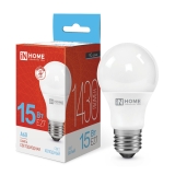 Лампа светодиодная шар А60 Е27 15W 6500К (in Home)