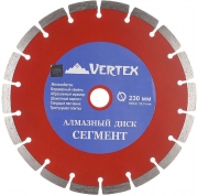 Круг отрезной алмазный сегментный 230х2х22,2мм VERTEX 