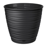 Горшок Saffron 5,4л чёрный с поддоном