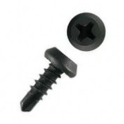 Винт самонарезающийся для металлич-х профилей 3,5х11, сверло, черные (упаковка =1 кг)"