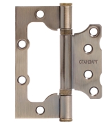 Петля накладная ПНУ без врезки длина 100мм (2,0 мм) бронза