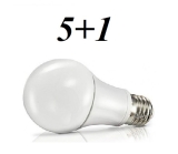 Набор ПРОМО (5+1) лампа св/д шар 12Вт А60 3К Е27