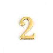 Цифра для обозначения номера квартиры Золото "2" 