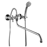 Смеситель Rossinka д/ванны H02-84R одноручный круглый излив хром L=350мм**