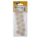 Пункт фетровый самоклеющийся D24мм  (белый 12 шт)