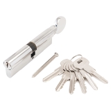 Цилиндровый механизм АЛЛЮР A.G 100-6K СP хром вертушка