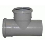 Тройник 110х110мм 90* для внутренней канализации (цвет: серый)