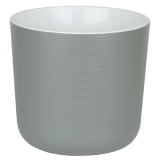 Горшок ЛИОН 16,6л d30 h30 Серый муссон с вкладкой