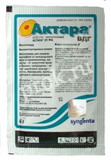 Защита картофеля и цветов от вредителей Актара (4 г - 7 соток) 