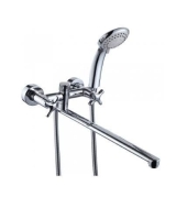 Смеситель Rossinka д/ванны RS39-84 плоский излив L-350*