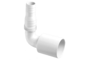 Адаптор для подключ. слива быт/тех, 90град, бел 50мм