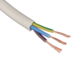 Провод ПВС 3х1,5 белый (бухта 30 м)