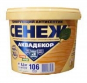 Антисептик СЕНЕЖ АКВАДЕКОР X2-106 (орегон) 2,5кг