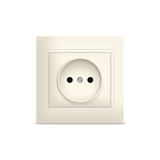Розетка СУ одинарная б/з, белый