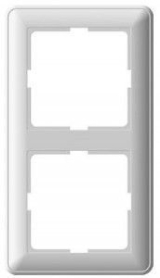 W59f Systeme Electric Рамка 2х местная белая 