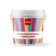 Краска акриловая п\гл MӦKKE универсальная, СНЕЖНЫЙ ЭЛЬБРУС (0,8кг) (1кор 6шт)