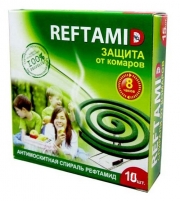Спирали от комаров "Рефтамид" (уп. 10 шт)*