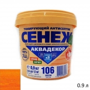 Антисептик СЕНЕЖ АКВАДЕКОР X2-106 (орегон) 0,9кг