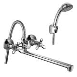 Смеситель Rossinka д/ванны Q02-80 плоский излив L-350