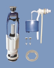 Арматура боковая подводка, универс. клапан, кнопка хром (А 105.56.14.3)