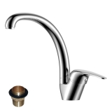 Смеситель Rossinka д/кухни Y40-23U поворотн высок излив  L=180мм