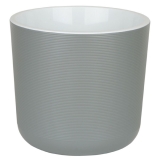 Горшок ЛИОН 16,6л d30 h30 Серый муссон с вкладкой