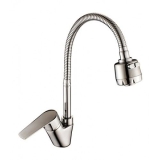 Смеситель Rossinka д/кухни S35-26 гибкий излив, хром